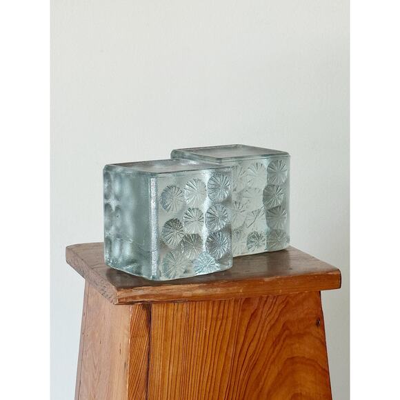 Vintage Blenko Mid Century Art Glass Bookends - Picture 1 of 5